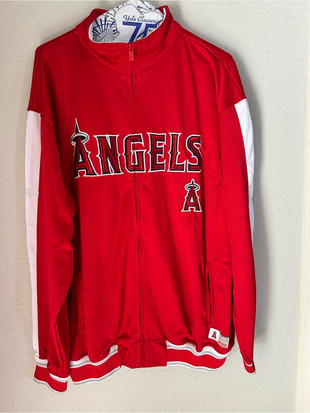 Stitches Red and White ‘Angels’ Athletic Zip Jacket